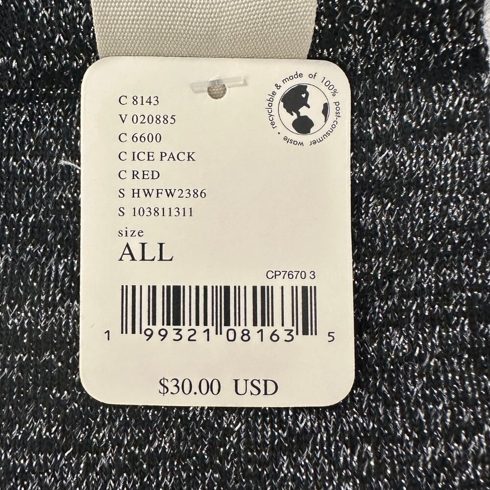 NWT Free People Lurex Sock Bundle (Black, Silver, Pink) - Size All - Picture 4 of 7